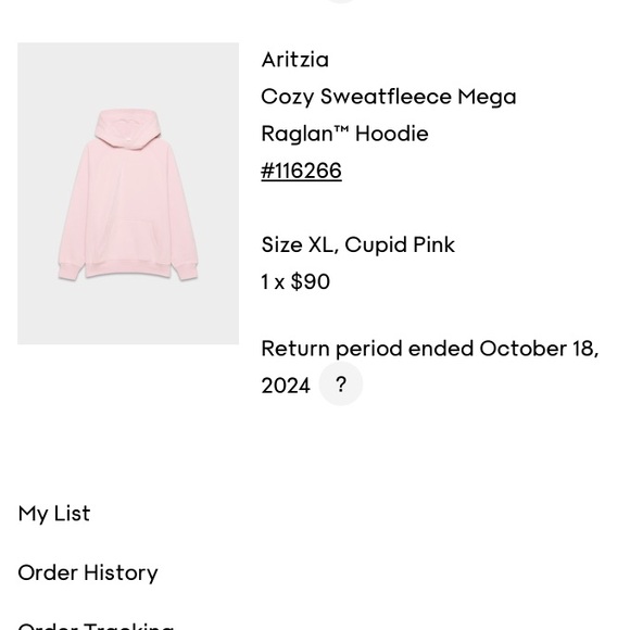 Aritzia Cupid Pink Sweatfleece - Picture 3 of 7